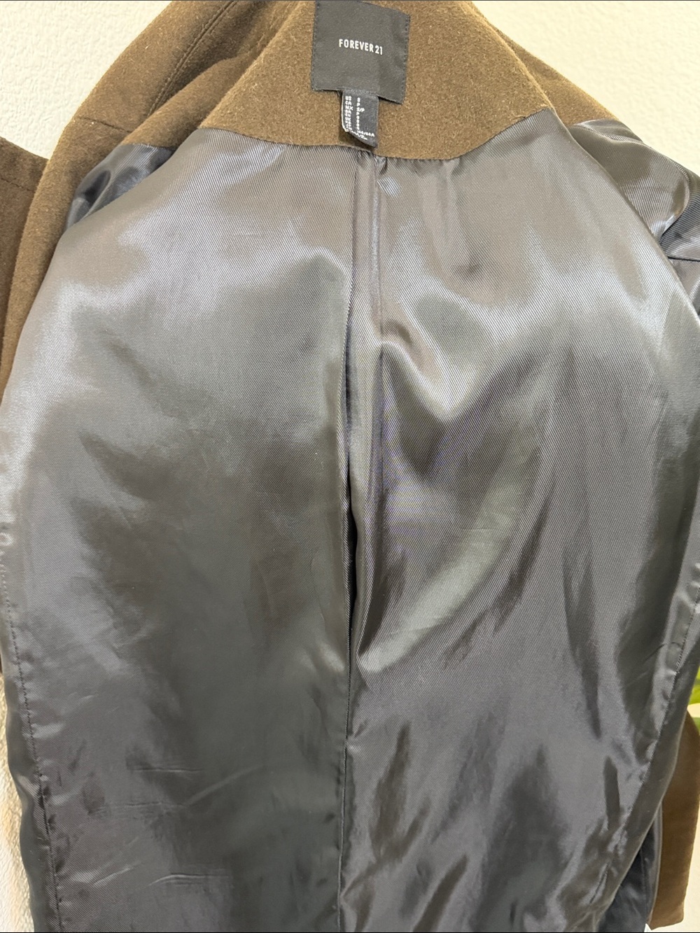 Forever 21 Dark Brown Single-Button Coat - Picture 11 of 13